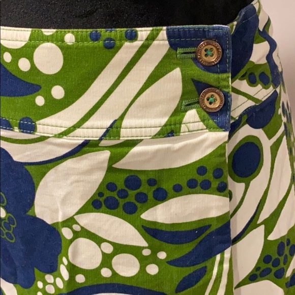 Lilly Pulitzer Corduroy Wrap Skirr, Size 4 - Picture 2 of 5